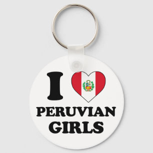 Ik hou van Peruaanse meisjes Sleutelhanger