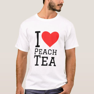 Ik hou van perzikthee t-shirt