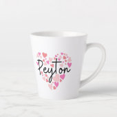 Ik hou van Peyton Latte Mok (Rechts)