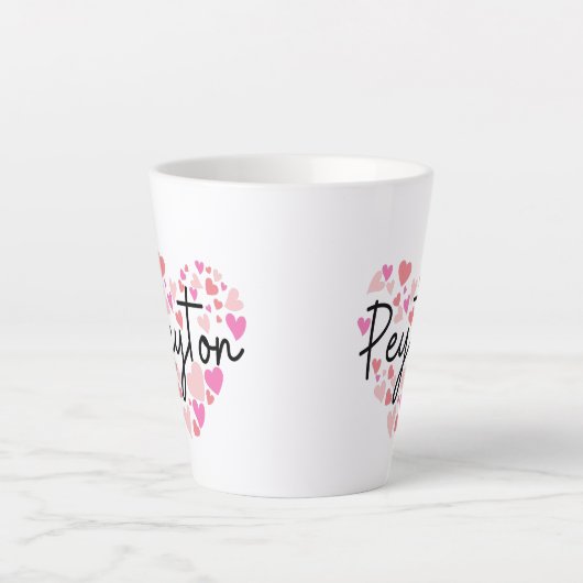 Ik hou van Peyton Latte Mok (Voorkant)
