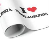 Ik hou van Philadelphia Cadeaupapier (Rol Hoek)