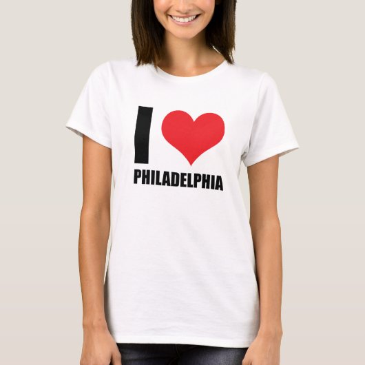 Ik hou van Philadelphia T-shirt (Voorkant)