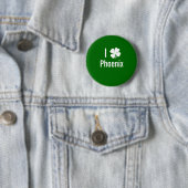 Ik hou van Phoenix St Patricks Day Ronde Button 5,7 Cm (In situ)