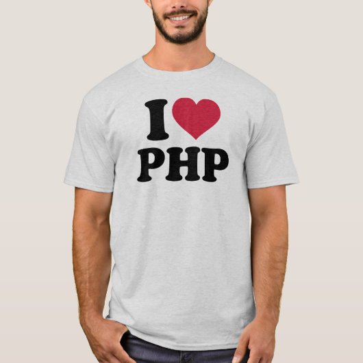 Ik hou van php t-shirt (Voorkant)
