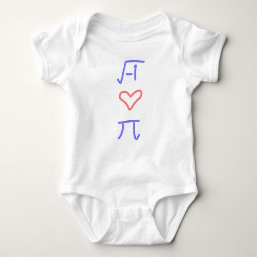 Ik hou van pi baby bodysuit (Voorkant)