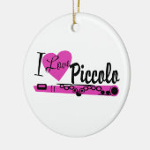 Ik hou van Piccolo Marching Band foto Keramisch Ornament (Links)