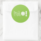 Ik hou van Pickleball (Doof) Sticker Blad (Tas)