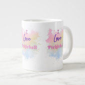 Ik hou van Pickleball Extra Grote Beker (Voorkant rechts)