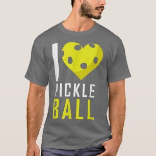 Ik hou van Pickleball, Funny Heart Retirement Gift T-shirt