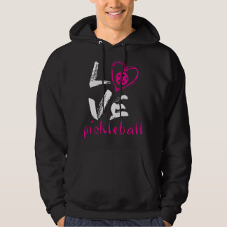 Ik hou van Pickleball Grappige Pickle Bal voor Spe Hoodie