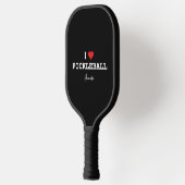 Ik hou van Pickleball met persoonlijke naam Pickleball Paddle (Links)