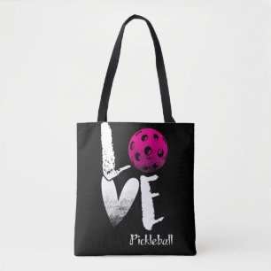 Ik hou van Pickleball T-Shirt Funny Pickle Ball Draagtas