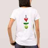 Ik hou van Pickleball - Wit - T-shirt (Achterkant)
