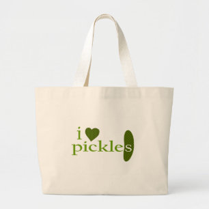 Ik hou van Pickles Grote Tote Bag