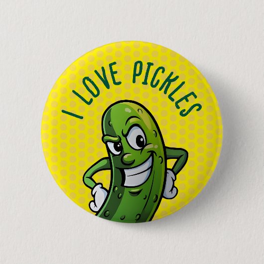 Ik hou van Pickles Ronde Button 5,7 Cm (Voorkant)