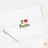 Ik hou van Pickles Ronde Sticker (Envelop)