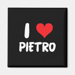 Ik hou van Pietro - Hart - Naam Magneet