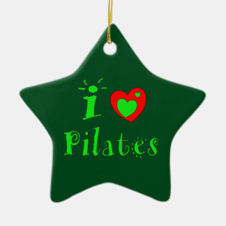 Ik hou van piloten - kerstversiering keramisch ornament