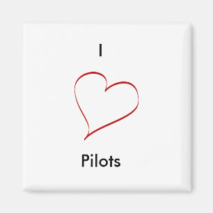 Ik hou van piloten magneet