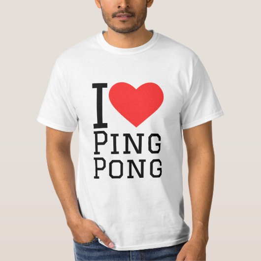 Ik hou van pingpong t-shirt (Voorkant)