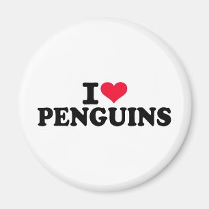 Ik hou van pinguïns magneet