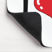 Ik hou van pinguïns muismat (Hoek)