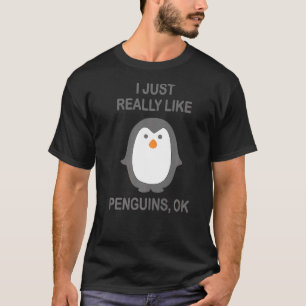 Ik hou van pinguins OK Cute Penguin 2 T-shirt