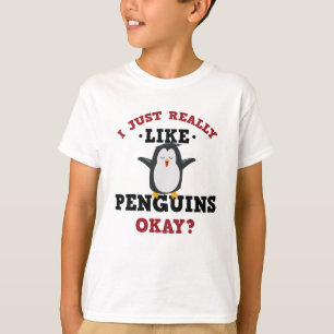 Ik hou van Pinguins Quote T-Shirt