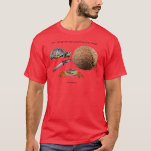 Ik hou van piraten en schildpadden met messen een t-shirt