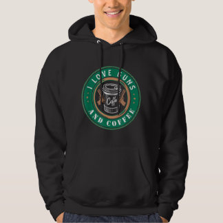 Ik hou van Pistolen en koffie-ontwerp voor een Pis Hoodie