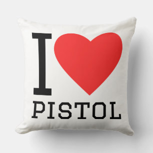 Ik hou van pistool kussen