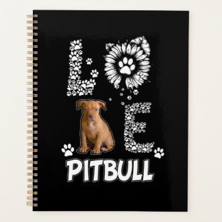 Ik hou van Pitbull-honden Planner