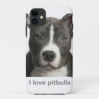 Ik hou van pitbulten iPhone 11 hoesje