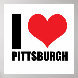 Ik hou van Pittsburg Poster