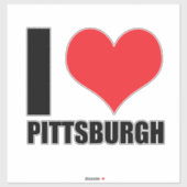 Ik hou van Pittsburg Sticker (Vel)