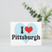 Ik hou van Pittsburgh Briefkaart (Staand voorkant)