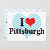 Ik hou van Pittsburgh Briefkaart (Voorkant / Achterkant)
