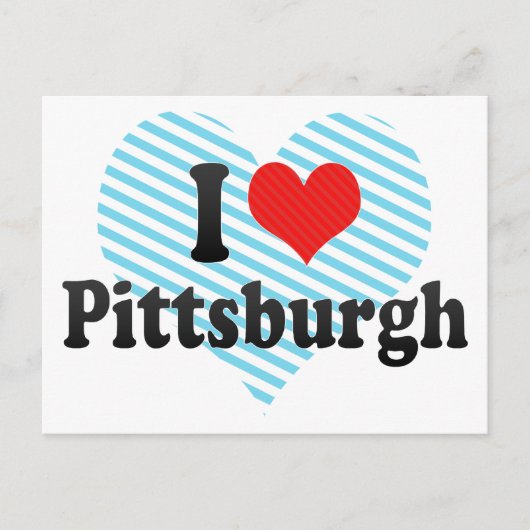Ik hou van Pittsburgh Briefkaart (Voorkant)