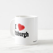 Ik hou van Pittsburgh Koffiemok (Voorkant links)