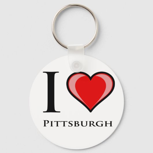 Ik hou van Pittsburgh Sleutelhanger (Voorkant)