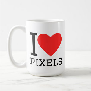 Ik hou van pixels koffiemok