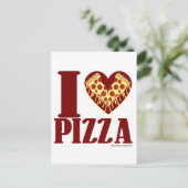 Ik hou van Pizza Briefkaart (Staand voorkant)