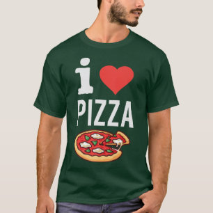 Ik hou van Pizza Funny Pizza Lover Foodie Italiaan T-shirt