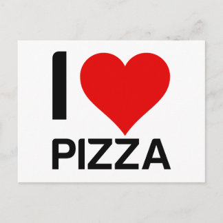 IK HOU VAN PIZZA HART BRIEFKAART