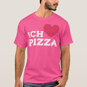 Ik hou van Pizza in het Duits foedie Food Lover Pi T-shirt