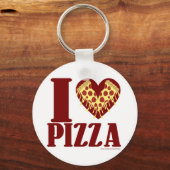Ik hou van Pizza Sleutelhanger (Voorkant)