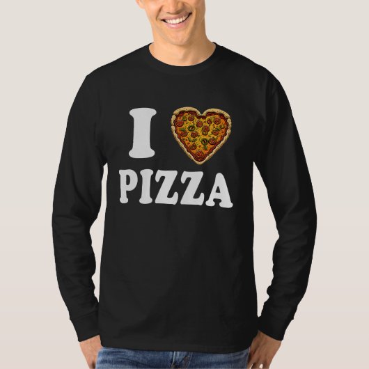 Ik hou van pizza t-shirt (Voorkant)