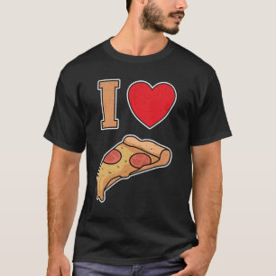 Ik hou van pizza t-shirt