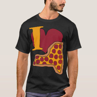 Ik hou van pizza uit New York T-shirt