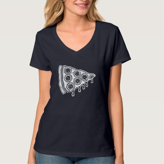 Ik hou van Pizza voor Mannen Kinder Fun pizzaliefh T-shirt (Voorkant)